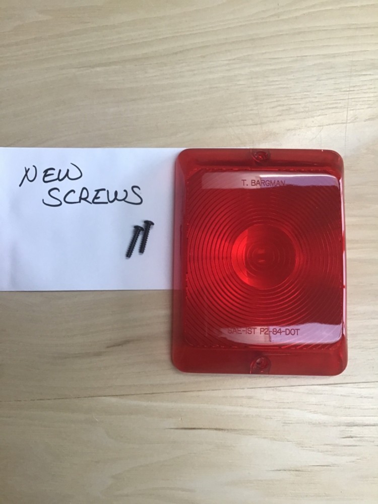 Replacement RED Lens for Bargman 84-85-86 Series Tail Light  for RV / Camper