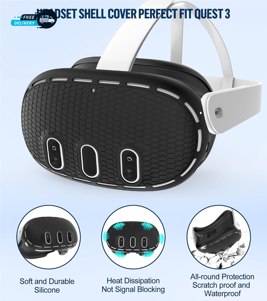 Silicone Cover Set Compatible with Meta/Oculus Quest 3 Accessories Controller