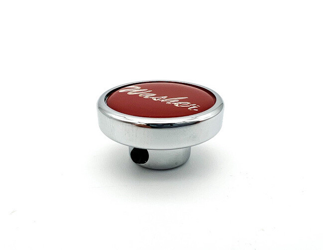 Gloss Red "Washer" Dash Knob For Peterbilt Kenworth Freightliner
