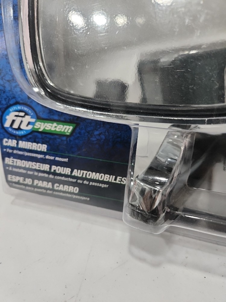 K- Source 1600 Fit System Car Mirror with Ratchet Mount- Silver 2ct