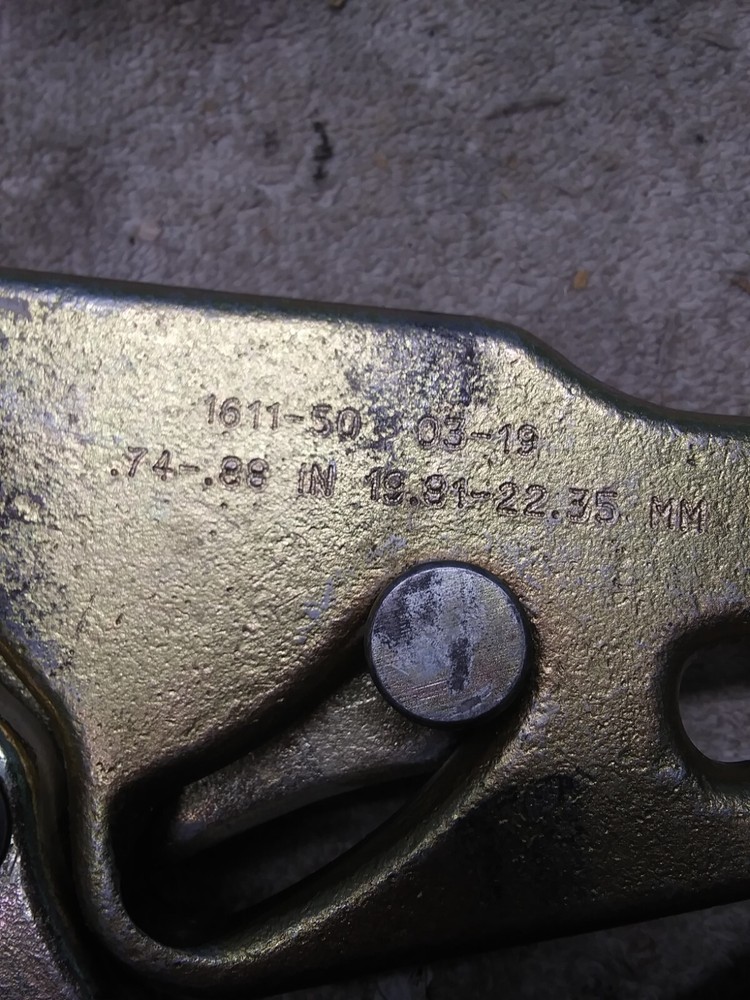 KLEIN 1611-50 CABLE WIRE GRIP PULLER 8000lbs Capacity