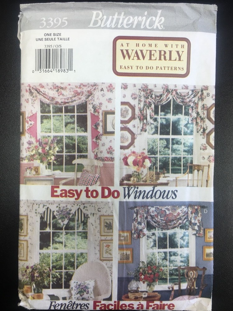 Butterick #3395  Window Scarves