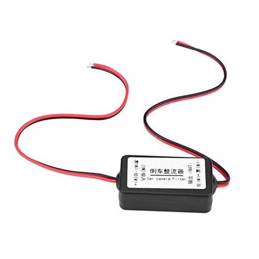 12V DC Car Rearview Camera Power Relay Capacitor Filter Rectifier