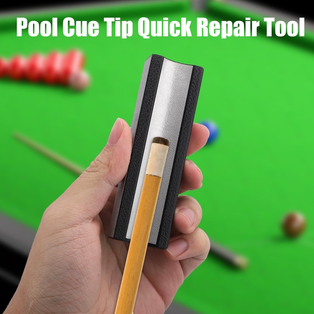 Pool Cue Tips Shaper, Pool Stick Tip Repair Tool Versatile Pool Cue Tips Kit ...