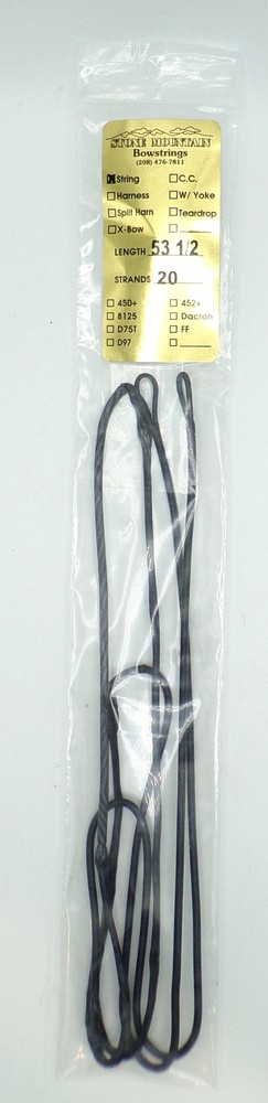 Compound Bowstring - Clearance - 2Cam All Black Bowstring. - BCY 8125