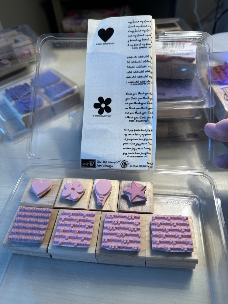 Stamping up two step mini messages