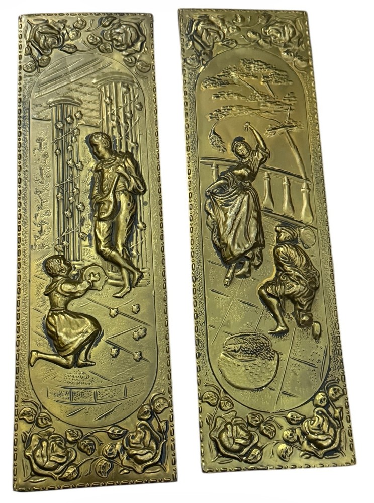 Two Brass Wall Plaques