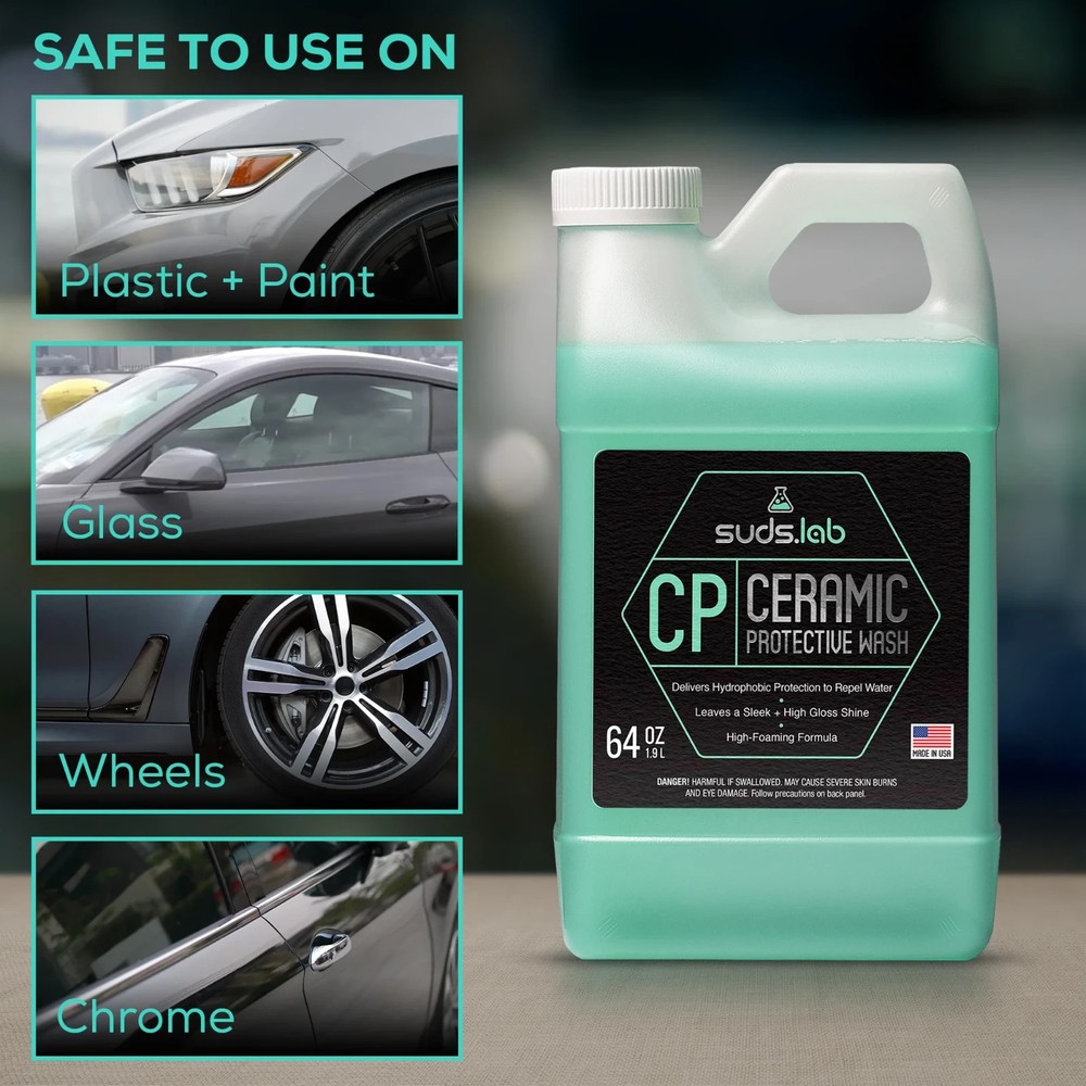 2 Pack Suds Lab Ceramic Protective Vehicle Wash, 64 oz bottle