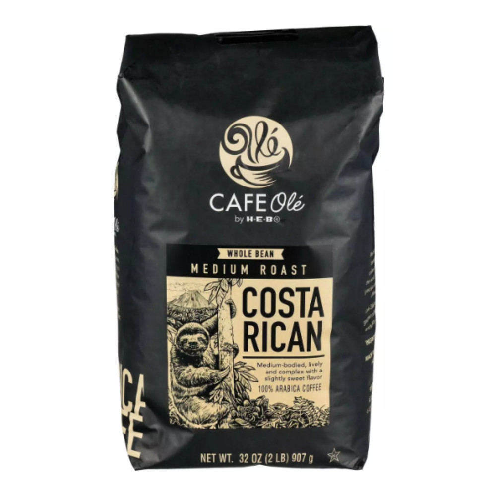 H-E-B Café Olé Costa Rican Whole Bean Coffee 2 lb