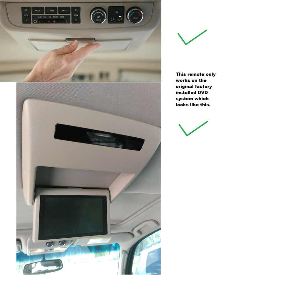 2011 Nissan Armada Compatible DVD Remote Control