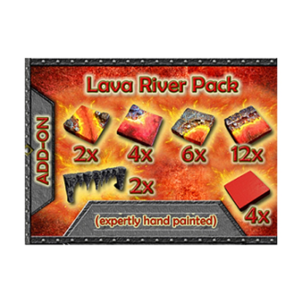 Dwarven Forge Dwarvenite Cavern Set Lava River Pack New