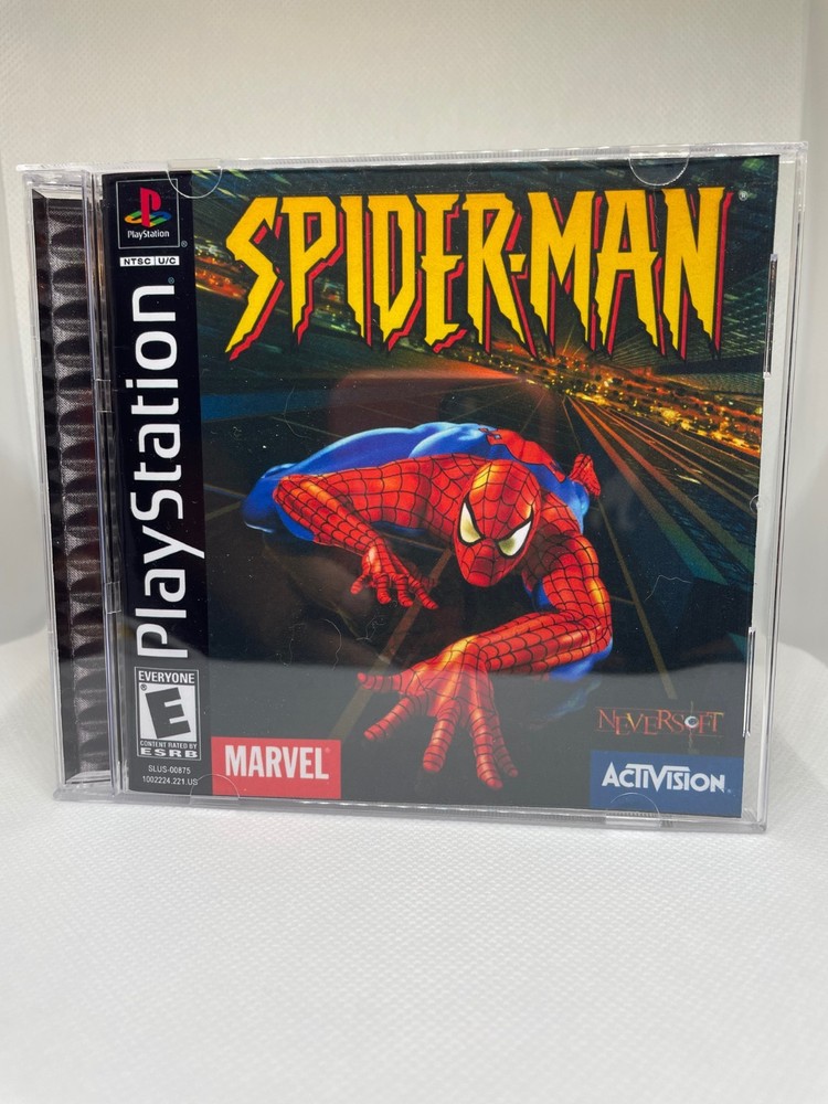 Spider-Man PS1 Replacement Case - NO GAME NO MANUAL