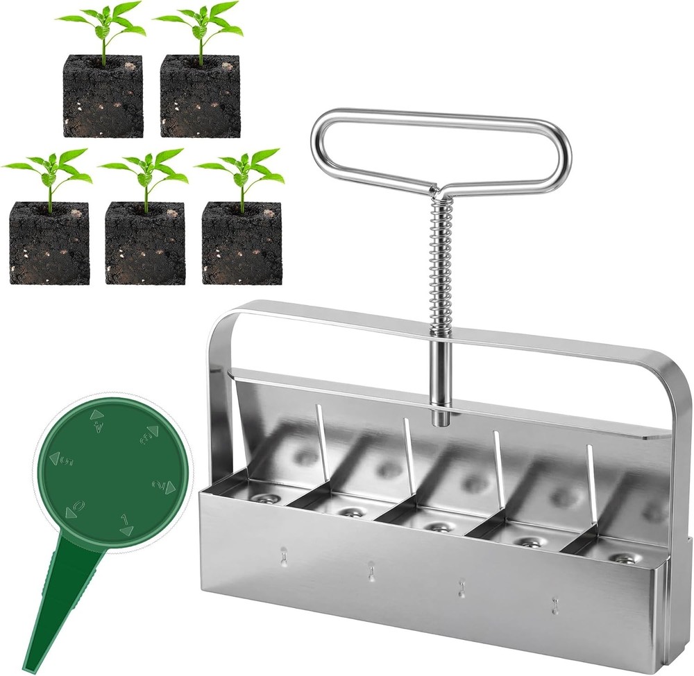 1 Pack Upgrade Soil Block Maker Hand Held Manual Blocking Tool Seed Starting