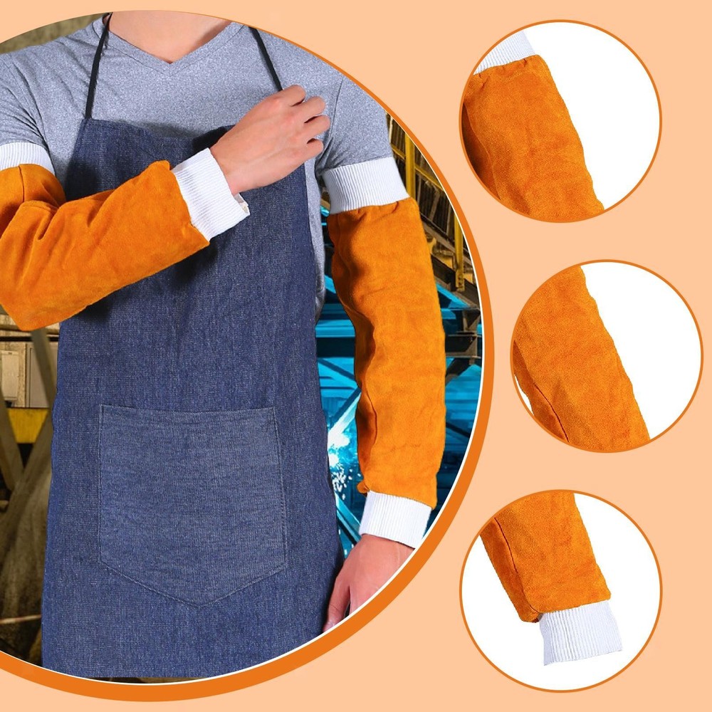 Welding Work Sleeves Split for Stoves Pruning Plants Working near Fireplaces