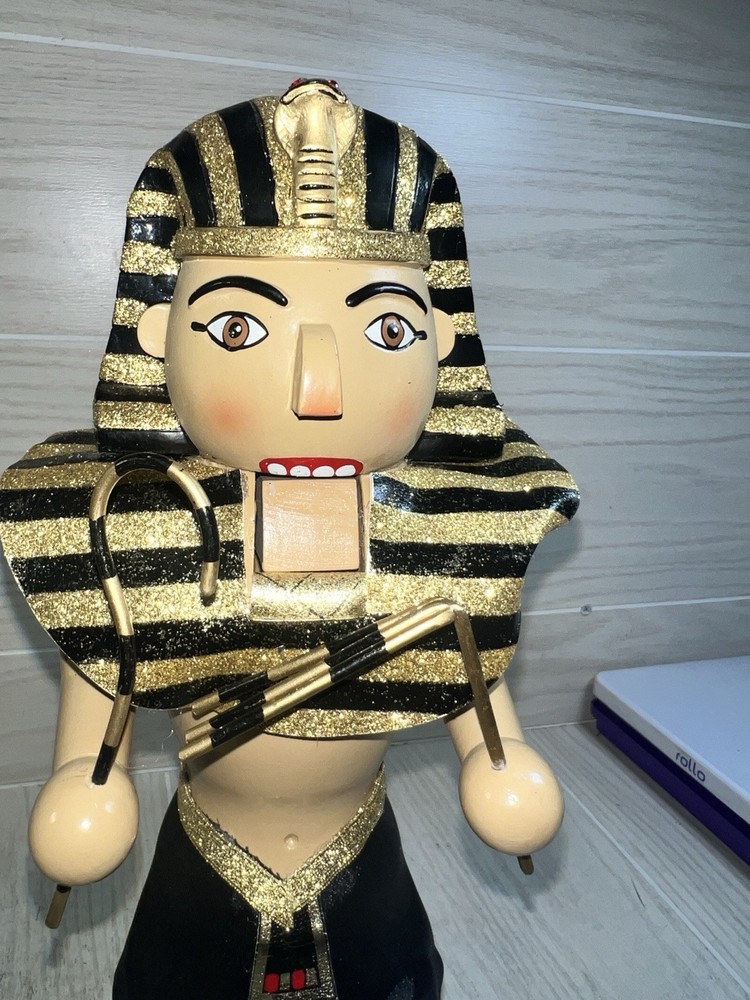 RARE Nutcracker Village Egyptian Pharaoh 2003 HTF Read Description