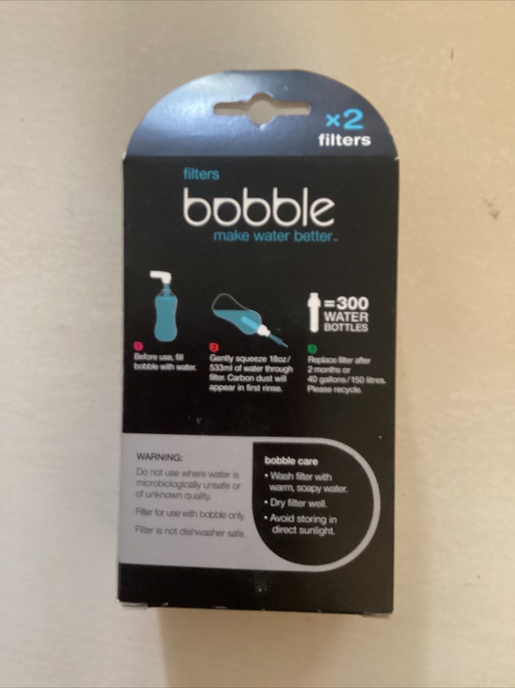 bobble replacement filter 2 pack pink NIB free shipping