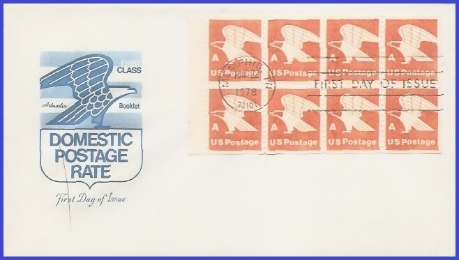 USA5 #1736a U/A ARTMASTER FDC BKLT8  A-rate Eagle