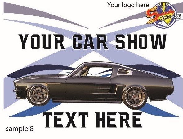 75 4"x3" CUSTOM CAR SHOW DASH PLAQUES!