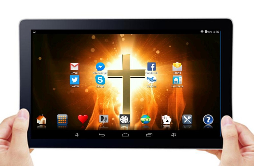 'BIBLE TABLET' - *A 10.1" Tablet with TWO Bible Versions.