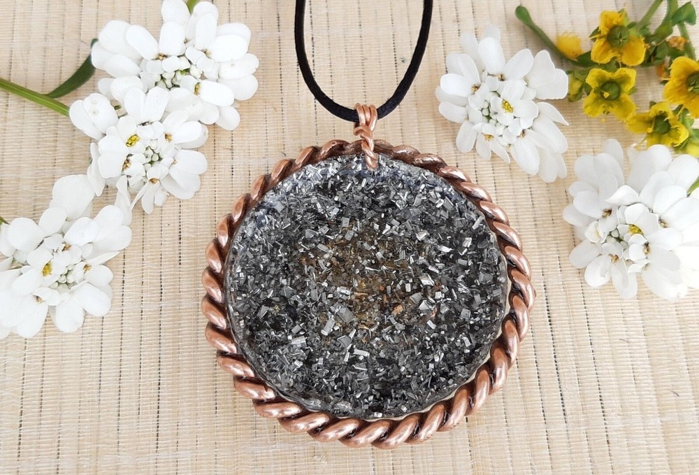 Most Powerful Orgone Pendant - With 2 Tensor Ring -Range 5,000km -EMF protection