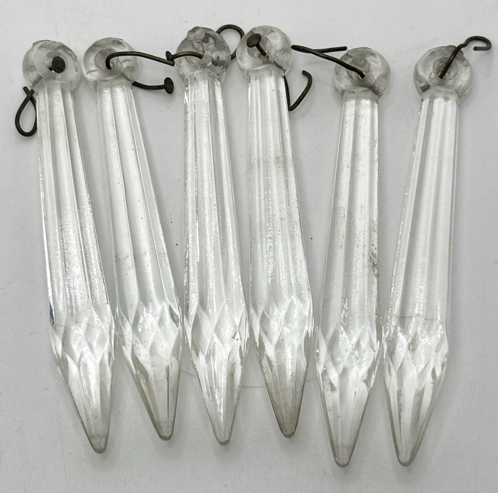 25 Glass Drops Prisms Icicles Chandelier Replacement