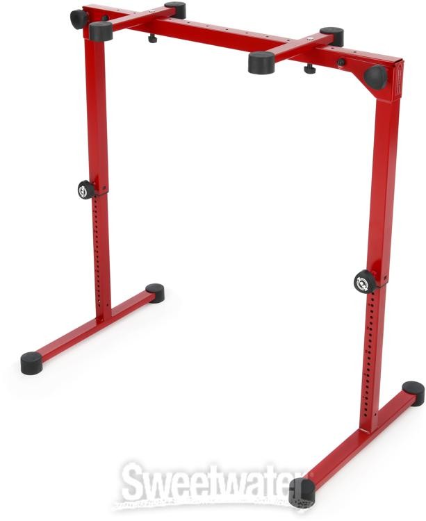 K&M 18820 Omega Pro Keyboard Stand - Ruby Red