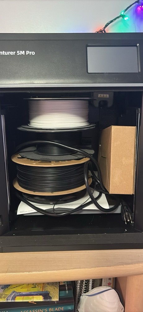 Flashforge Adventurer 5M Pro 3D Printer USB Interface with Filament Spools