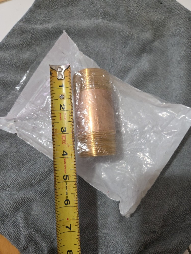 red brass pipe 1 1/2 X 4"