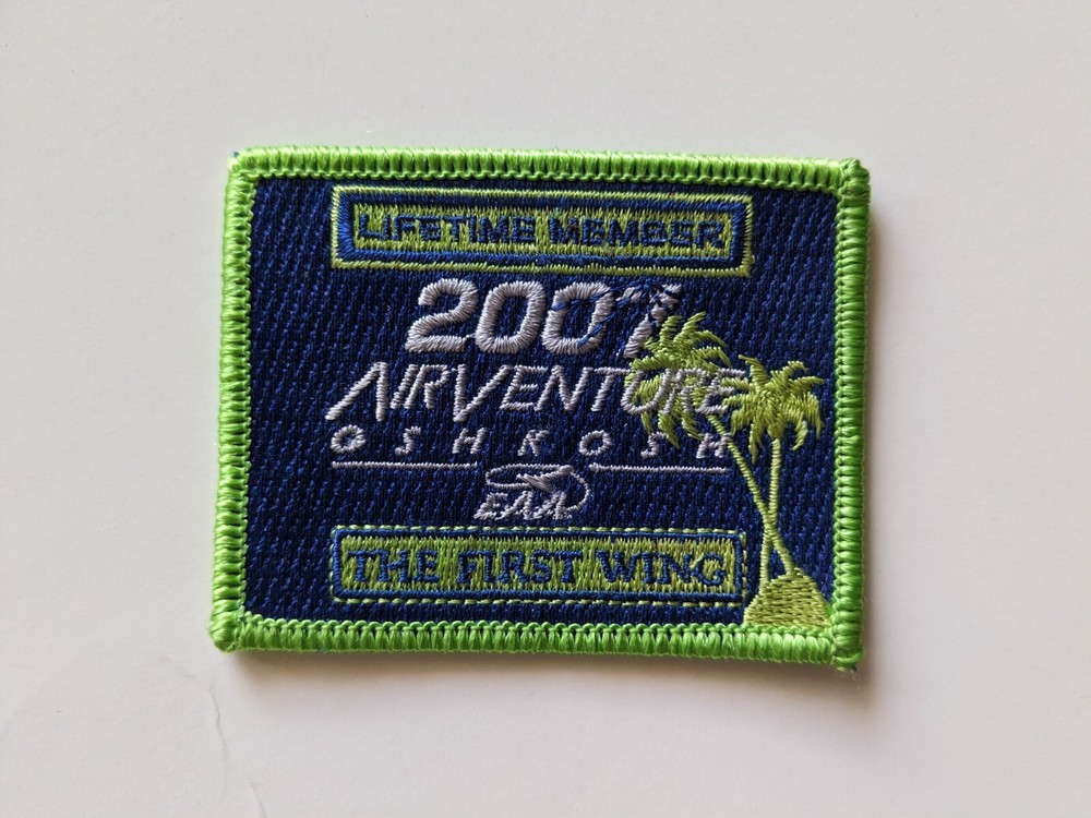 2007 Airventure Oshkosh First Wing Lifetime Member Patch