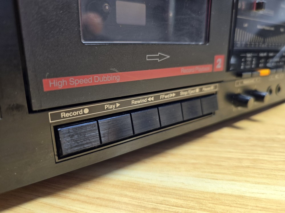 MCS Series 3595 Modular Component Systems Dual Stereo Cassette Deck Powers On