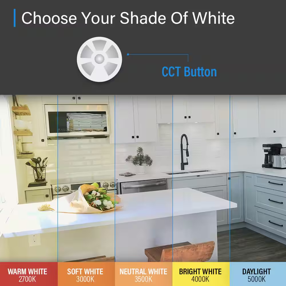 16 Ft. Plug-In White Strip Light Cuttable Linkable Integrated LED Color Changing