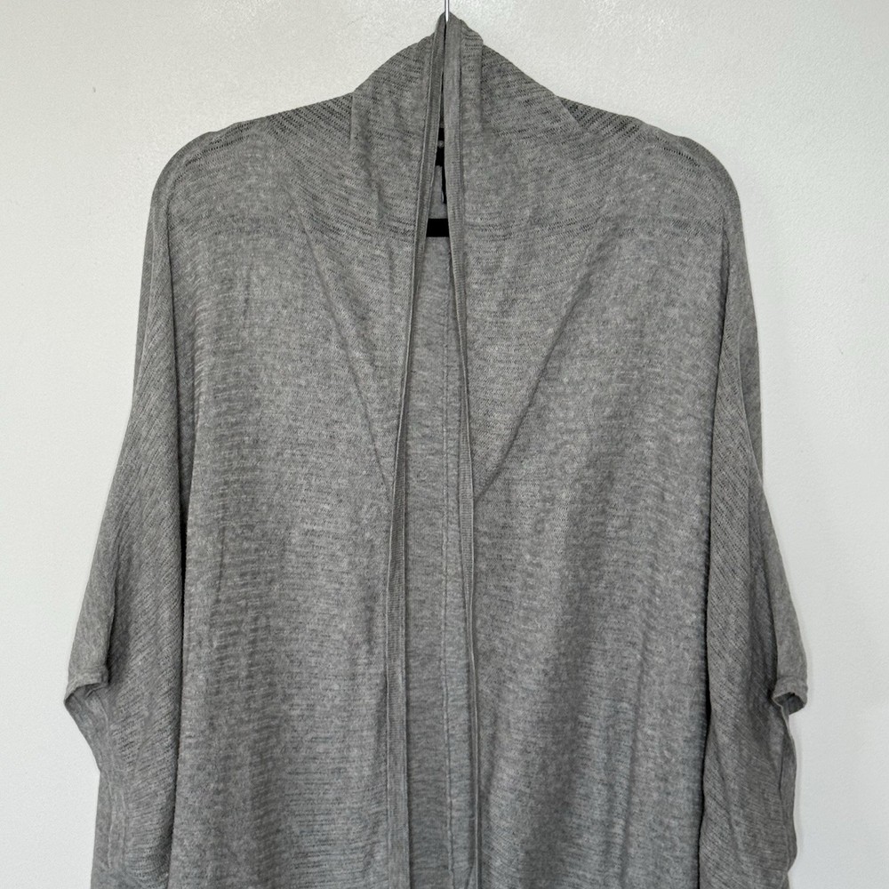 Gap Grey Open Cardigan Draped Lightweight Knit Size M/L