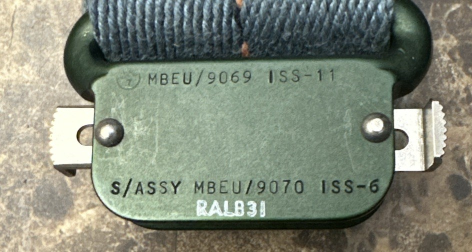Martin Baker Ejection Seat Belt.  MBEU Leg Restraint