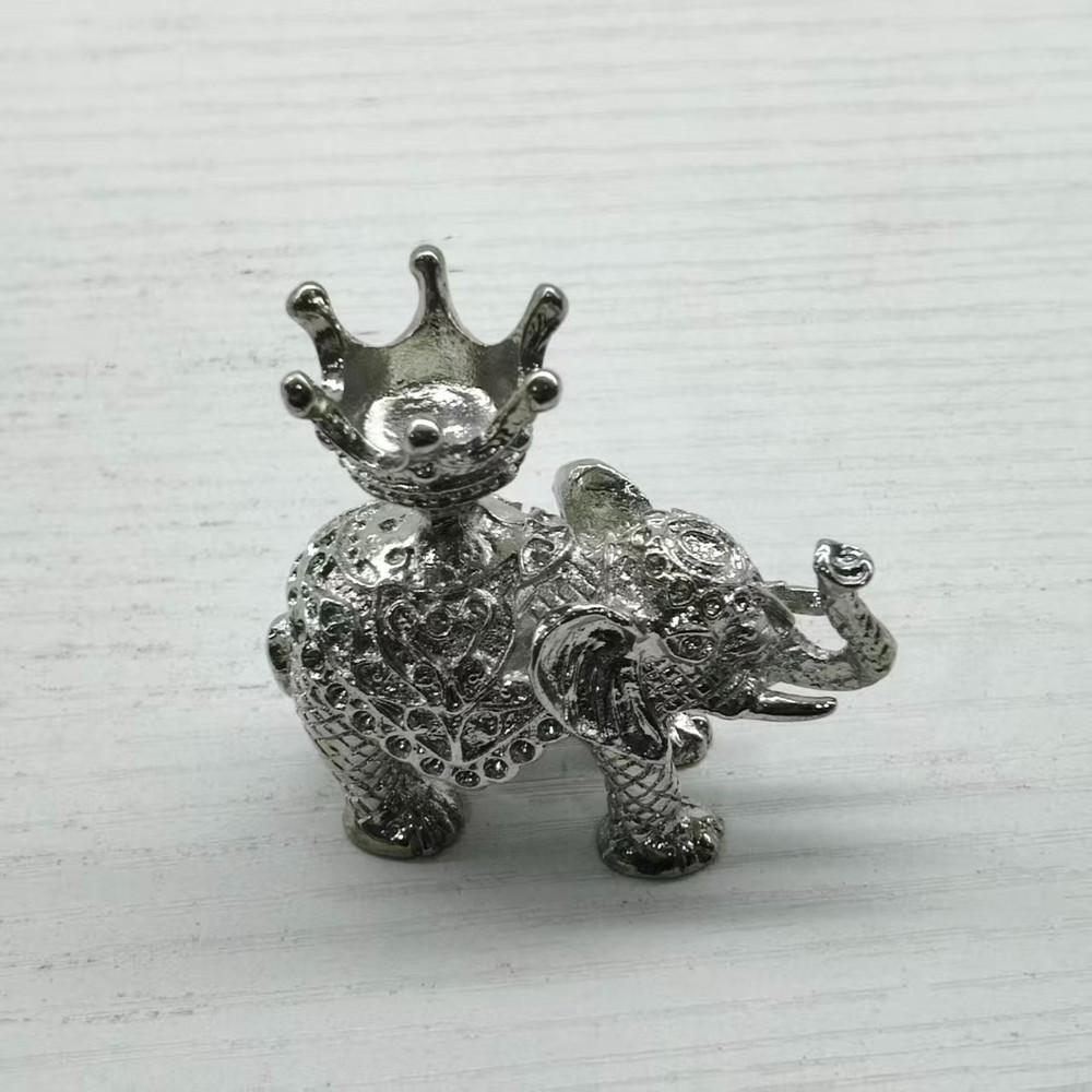 elephant shape silver  stand for crystal sphere