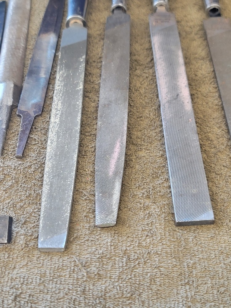 45 Half Round Flat Standard Smooth Wood Handle Metal File Set