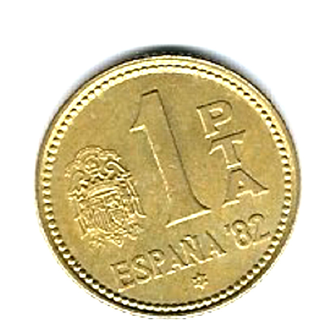 Spain... Coin...1 Peseta...1980