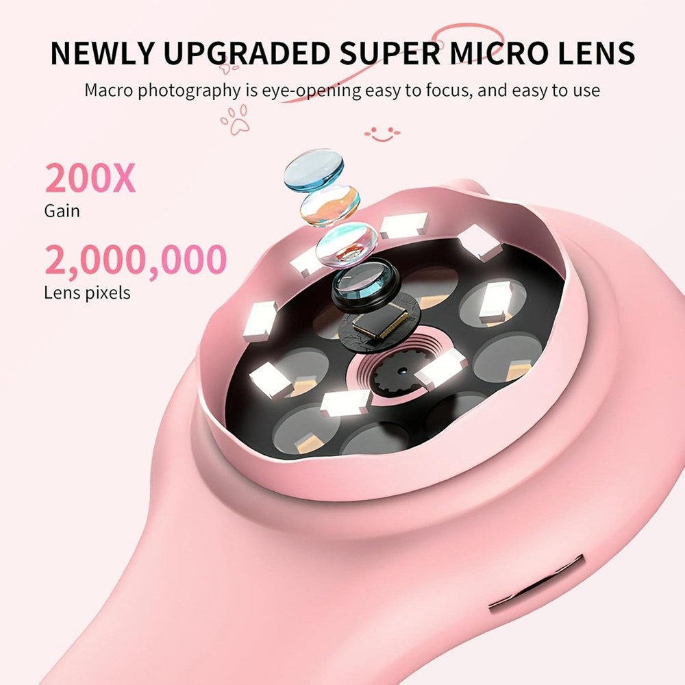 Microscope for Kids - Portable Handheld Magnifying Glass Digital Microscope3544