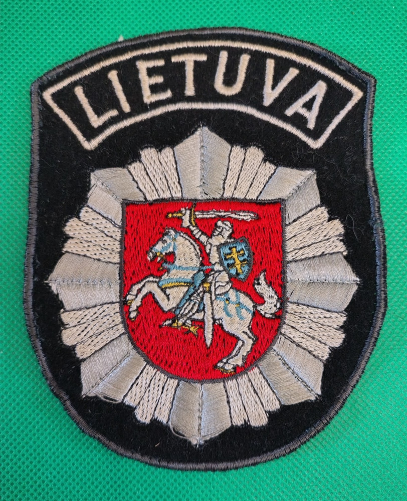 LITHUANIA PATCH POLICE NATIONAL