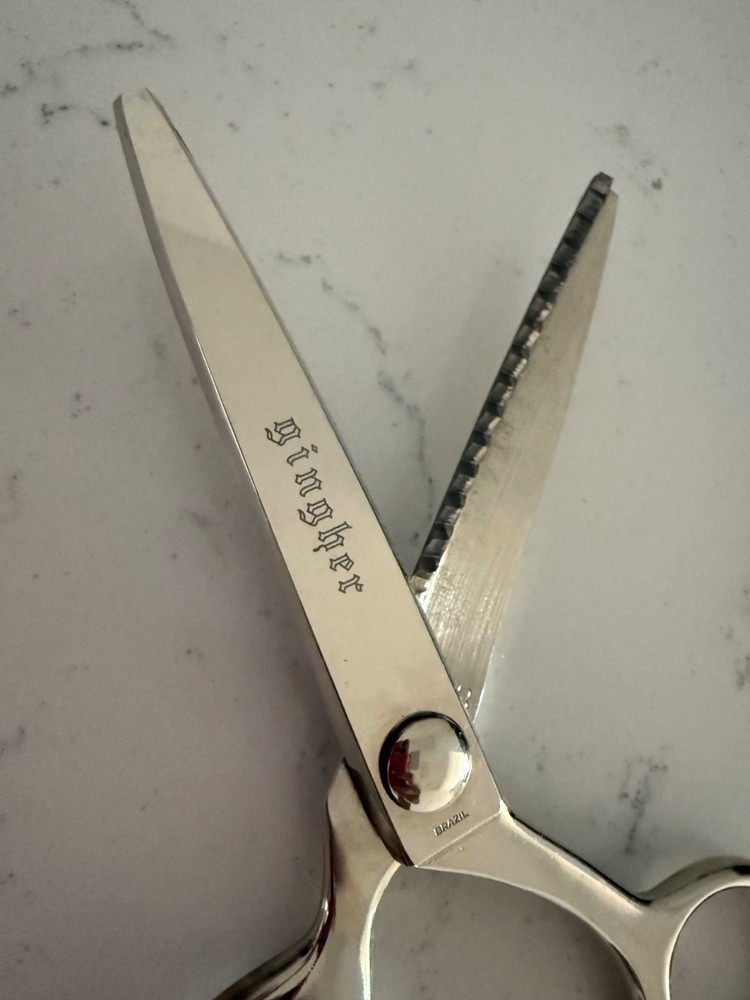 Vintage Gingher Pinking Shears Scissors G-7P Orig Box