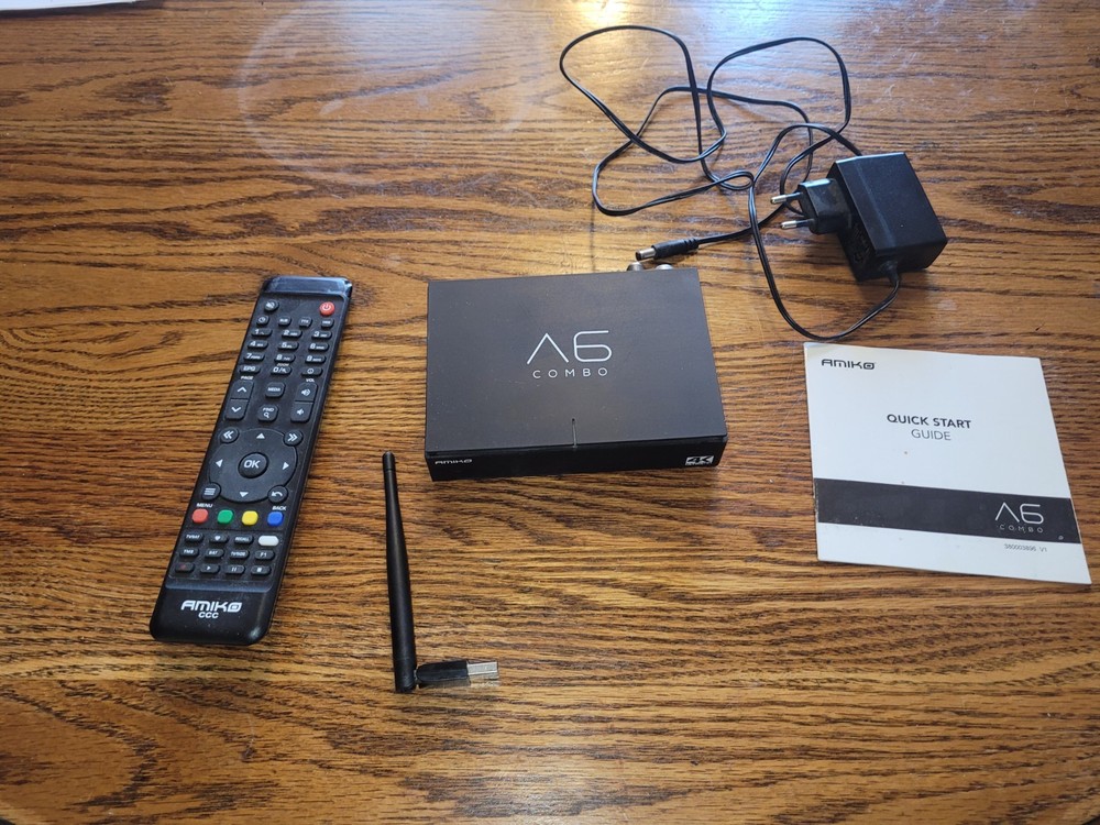 Amiko a6 combo satellite dish receiver