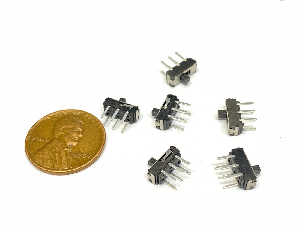6 Mini 2mm MSS-22D18 Panel Mount 6-pin 2 Positions Slide Switch Actuator PCB