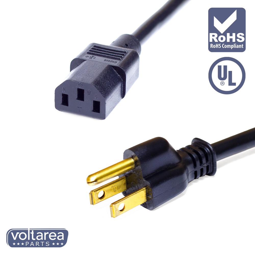 AC Power Cable 6.6ft / 2m For BOWFLEX BowFlex TC5000 Treadclimber