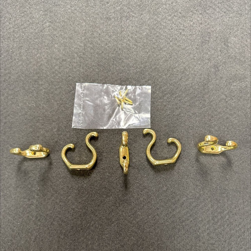 5 Pack Hooks Small 1-3/8  x 1-1/4"