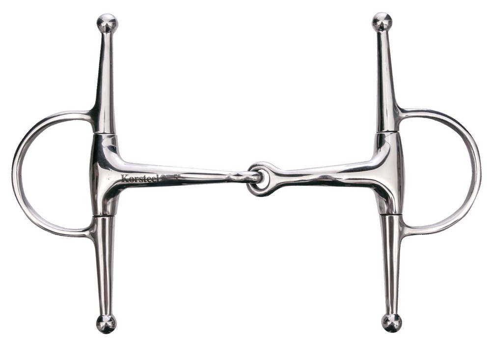 John Patterson Eggbutt Full Cheek Snaffle Bit 5" NEW