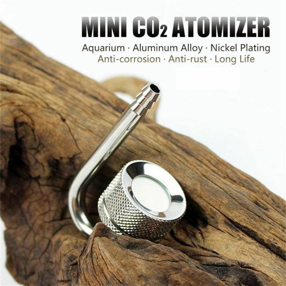 24mm Silver Aquarium CO2 Atomizer Fish Tank Control Water Atomizer Reactor