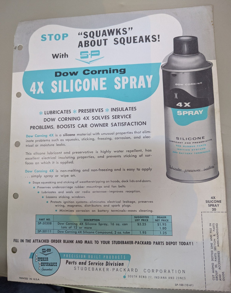 Studebaker Accessories Silicone Spray Flyer