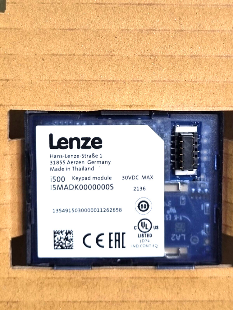 I5MADK0000000S | Lenze | Keypad Interface Module, I500 Keypad New.