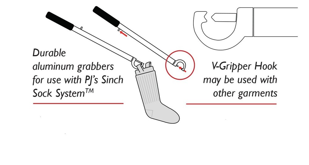Compact Utility Grabbers- 2 pair set