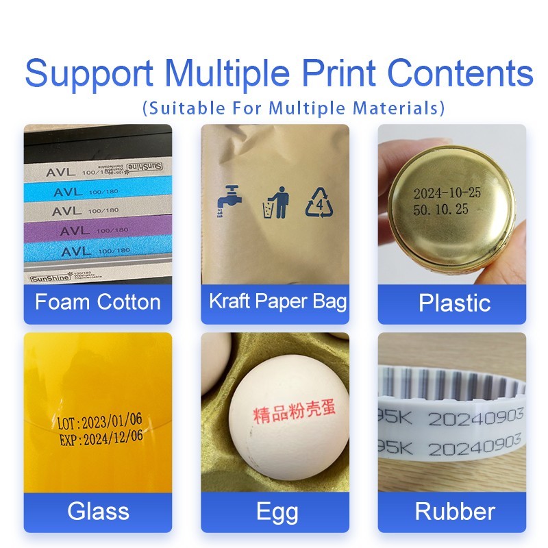 Chipless Handheld Inkjet Printer Date Logo Barcode Coder Batch Coding Machine