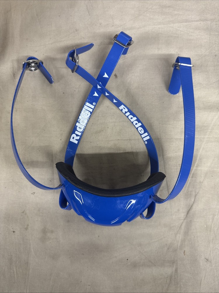 Riddell Hard Cup Chinstrap Buckles - Blue - Large